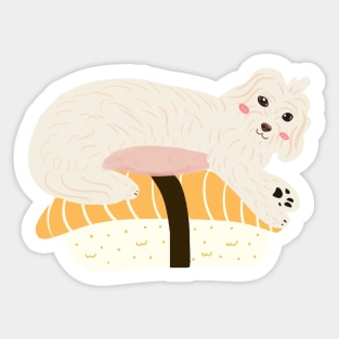 Pup Sushi Sticker